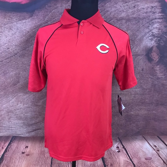 MLB True Fan Cincinnati Reds Polo Shirt S - Picture 1 of 6